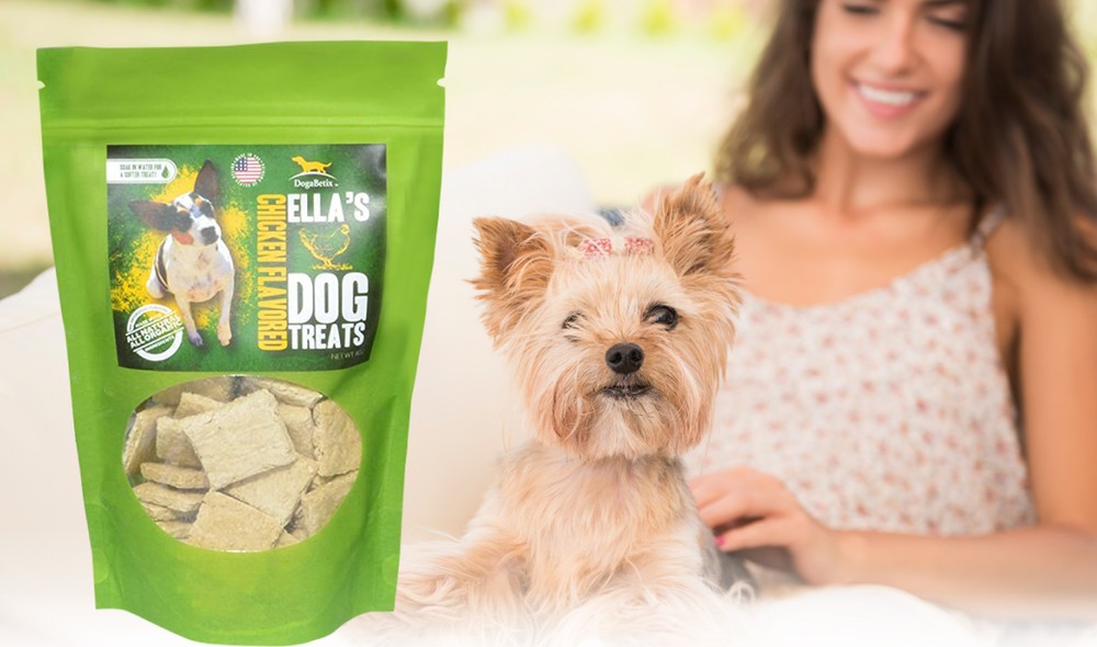 Ella's treats with a Yorkie