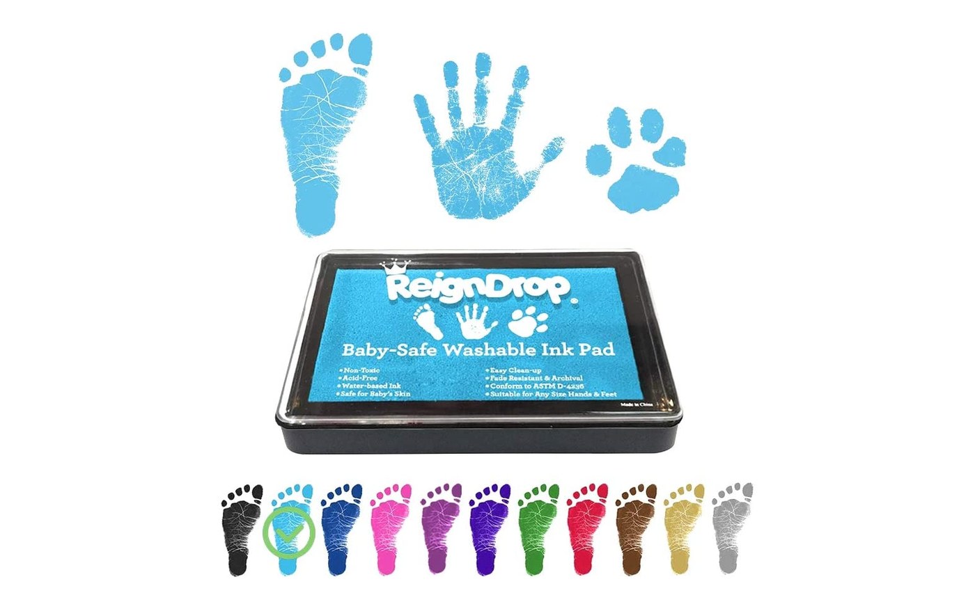 ReignDrop baby-safe keepsake ink pad